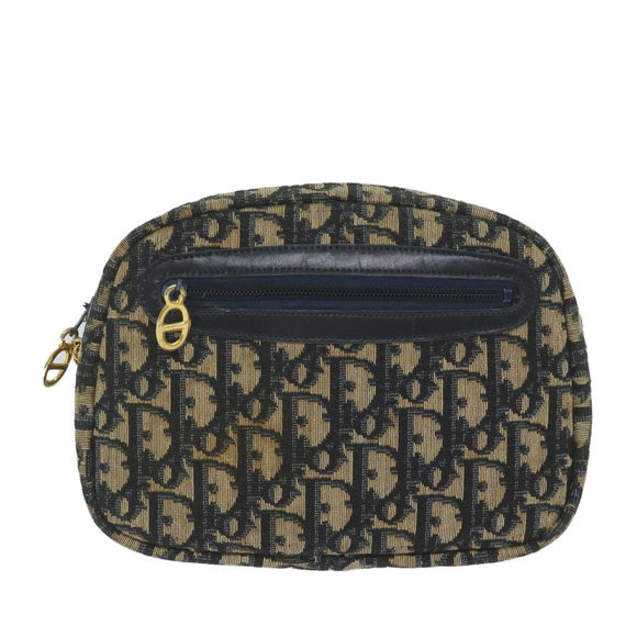 Christian Dior Trotter Canvas Chain Shoulder Bag Navy Auth yk9686 - Picture 13 of 16